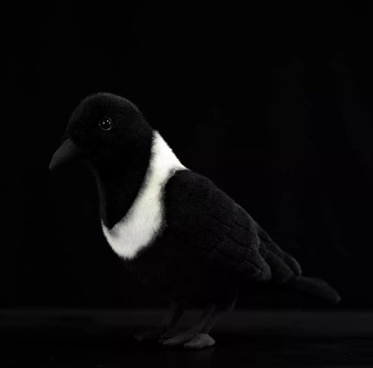 Collared Crow Soft Stuffed Plush Toy