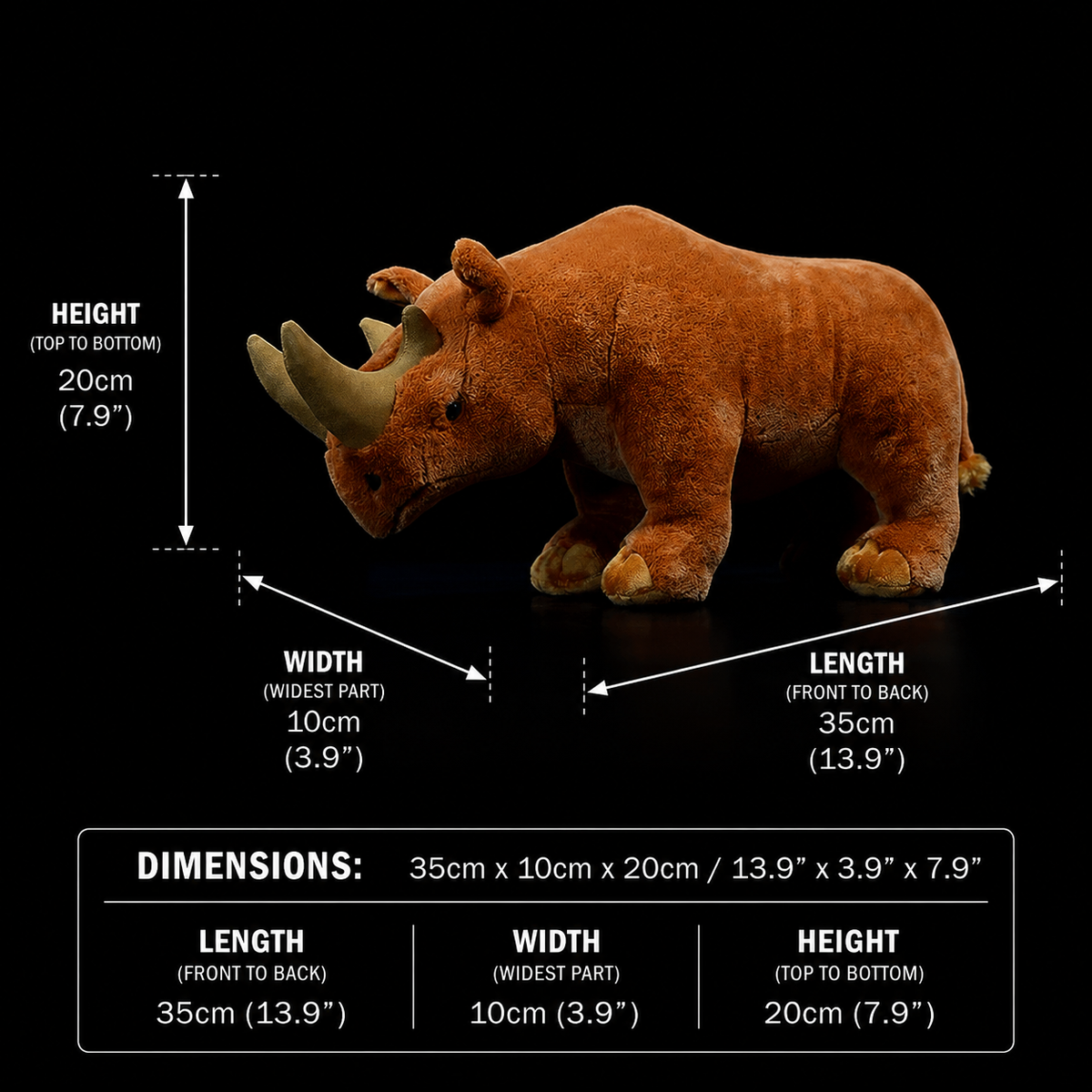 Arsinoitherium Prehistoric Soft Stuffed Plush Toy