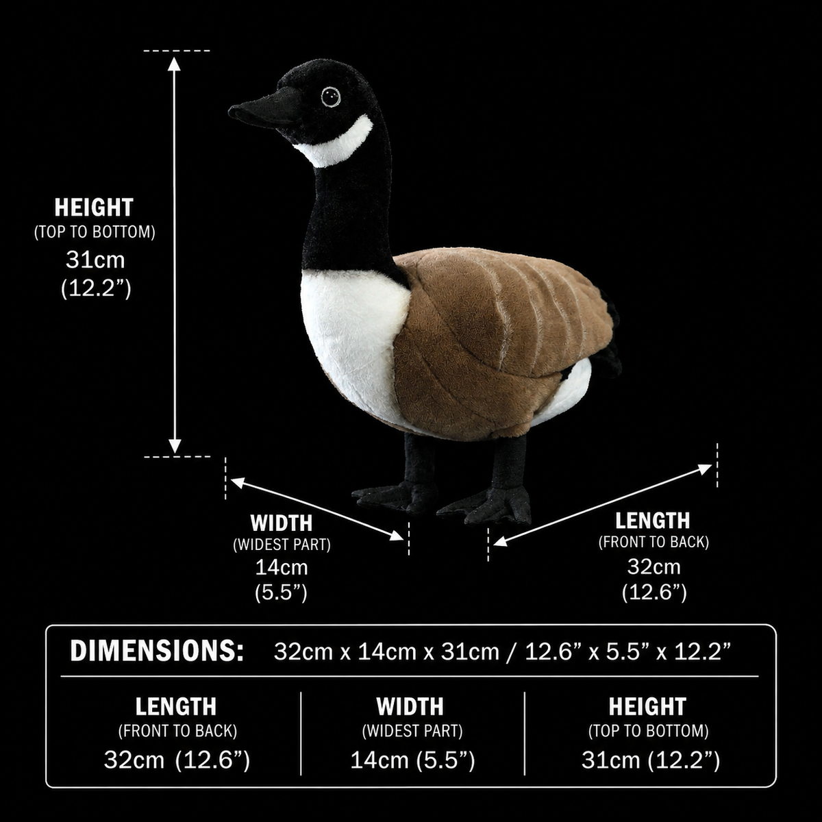 Canada Goose Soft Stuffed Plush Toy