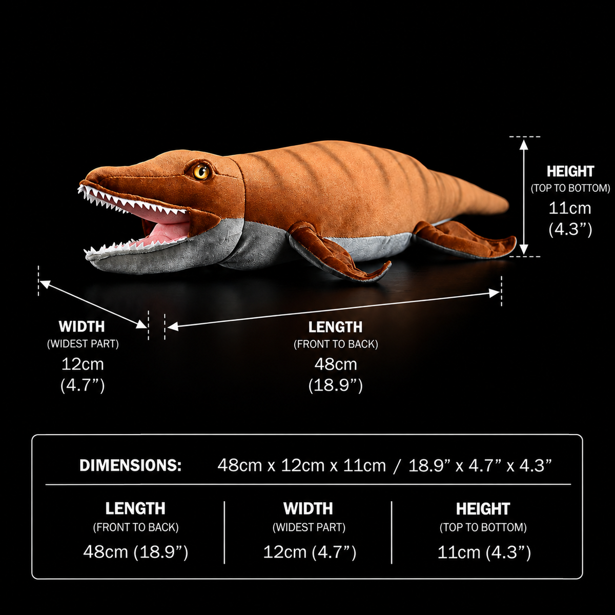 Kronosaurus Soft Stuffed Plush Toy