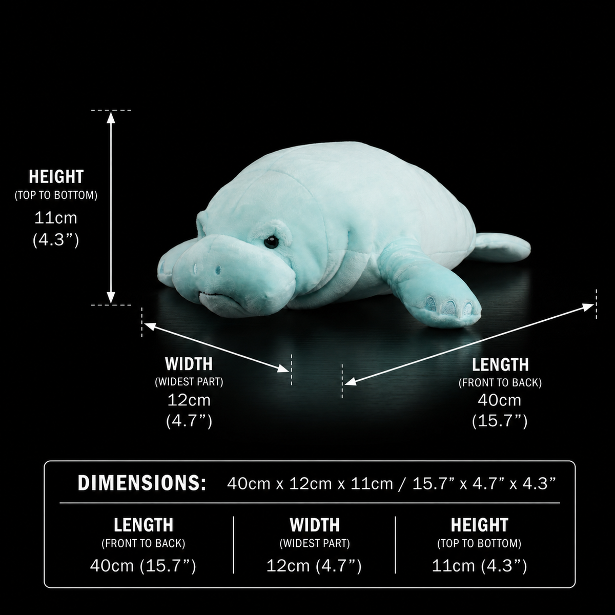 Manatee Sea Cow Soft Stuffed Plush Toy