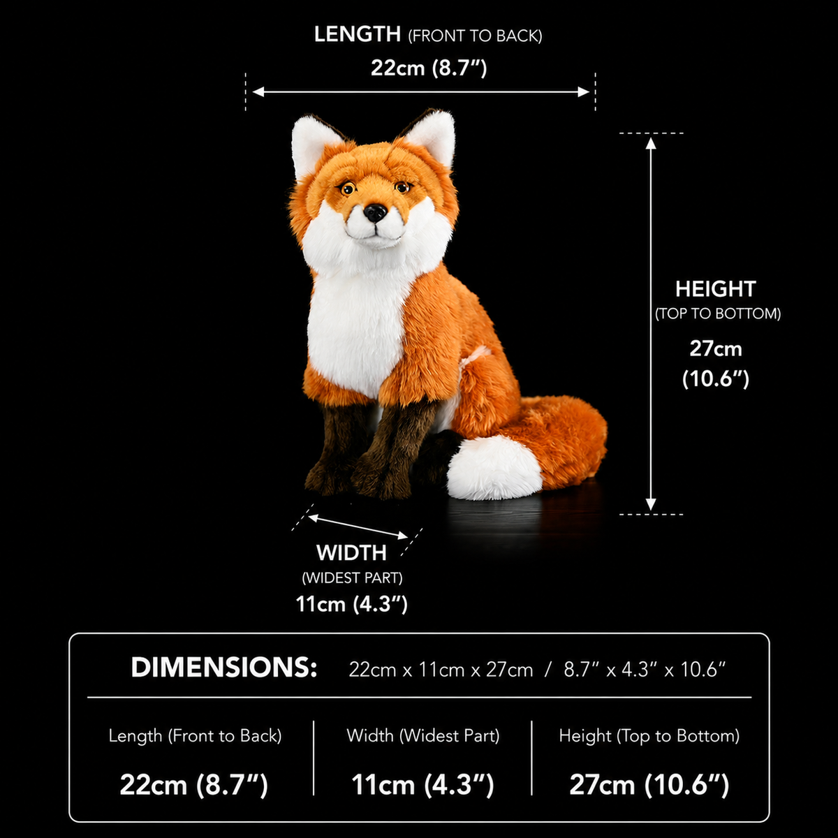 Red Fox Soft Stuffed Plush Toy