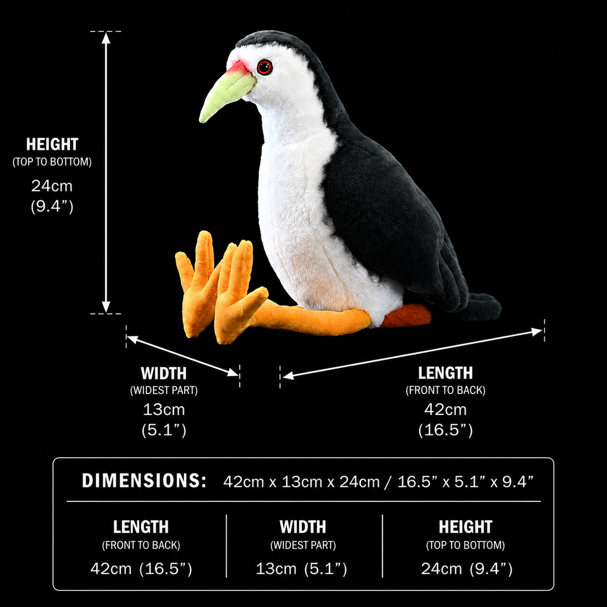 White-breasted Waterhen Bird Stuffed Plush Toy