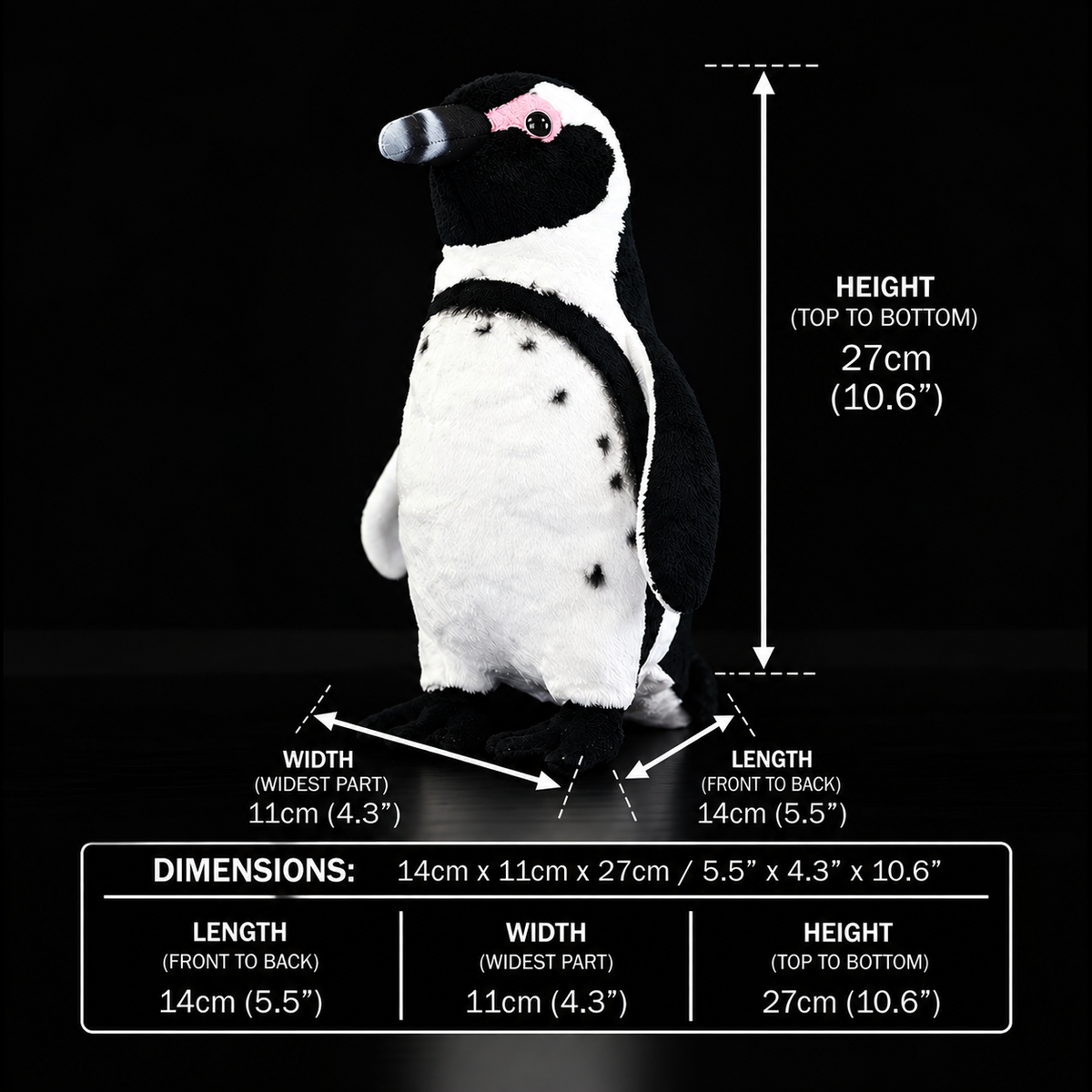 African Penguin Bird Soft Stuffed Plush Toy