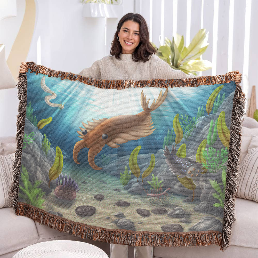 Cambrian Seas Tidal Pool Gathering Blanket