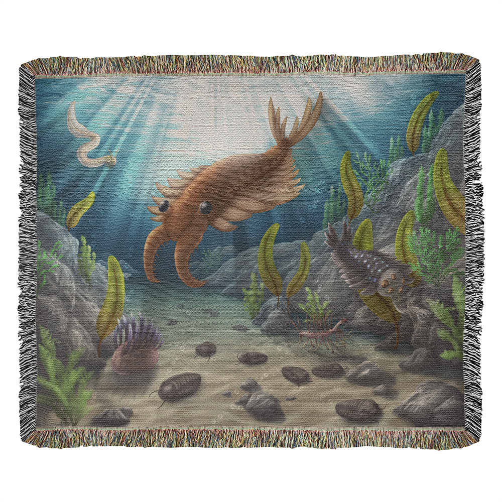 Cambrian Seas Tidal Pool Gathering Blanket