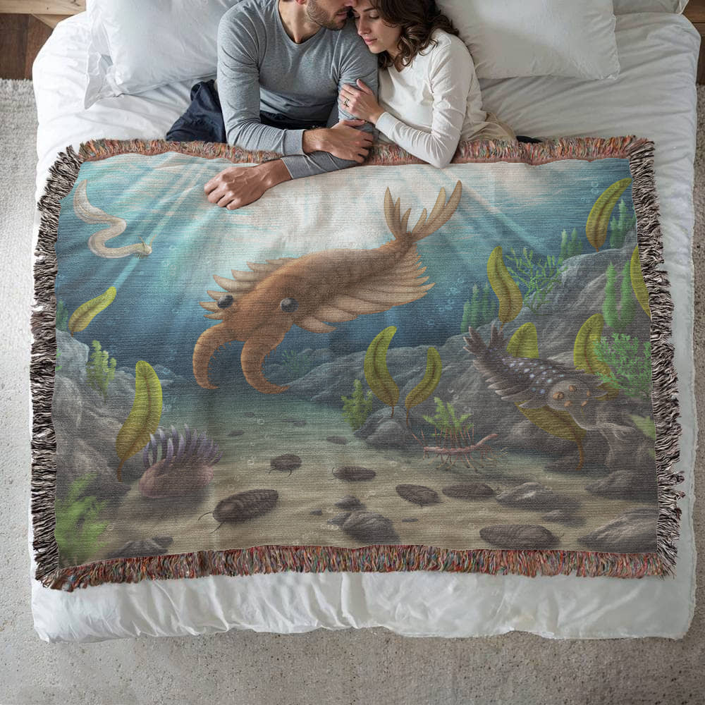Cambrian Seas Tidal Pool Gathering Blanket