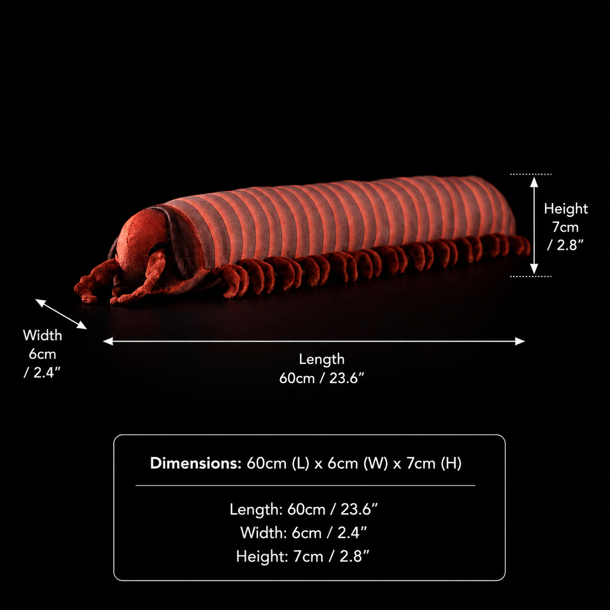 Specimen 1 - Giant African Millipede Plush