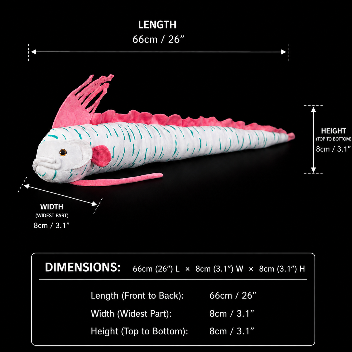 Oarfish Soft Stuffed Plush Toy