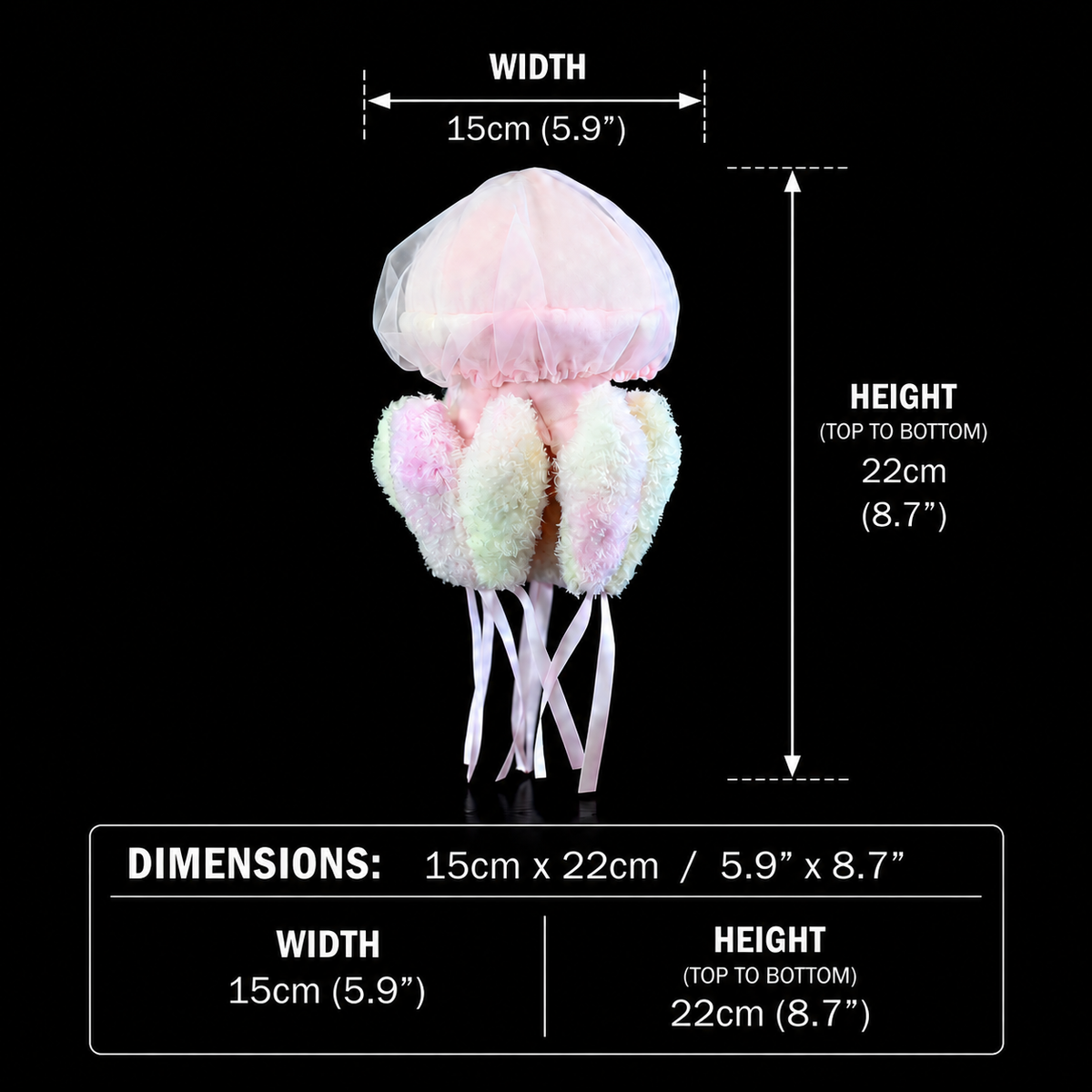 River Jellyfish Soft Stuffed Plush Toy