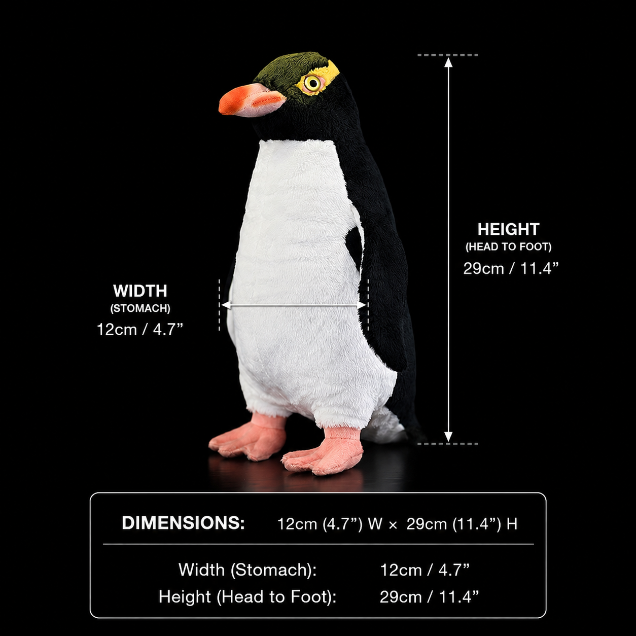 Yellow-Eyed Penguin Soft Stuffed Plush Toy
