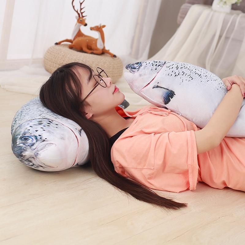 Salmon Fish Soft Stuffed Plush Pillow Toy